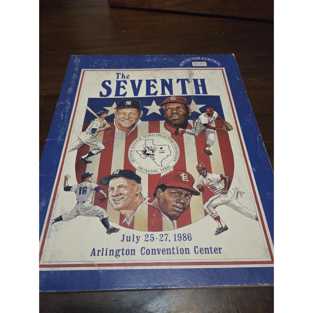 Vintage souvenir program from the 7th National Sports Collectors Convention 1986